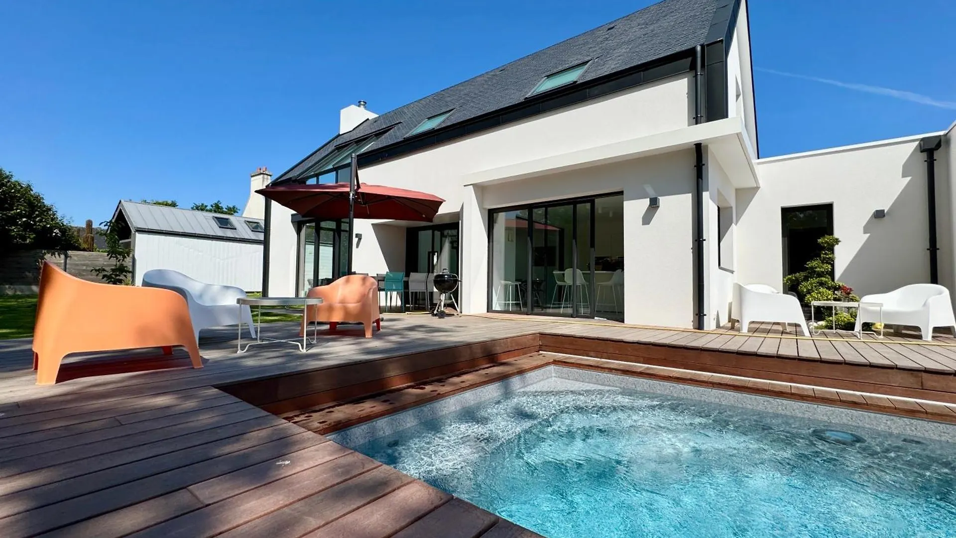 Superbe Villa Contemporaine Avec Piscine, Sainte Marine Combrit Francia